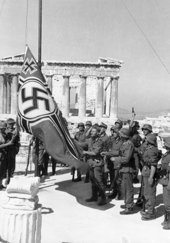 Athens Acropolis Nazi Flag
